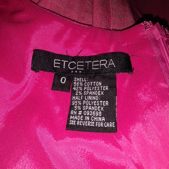 ETCETERA  Vintage pink Sleeveless Bodycon Dress Size 0 - Picture 2 of 9